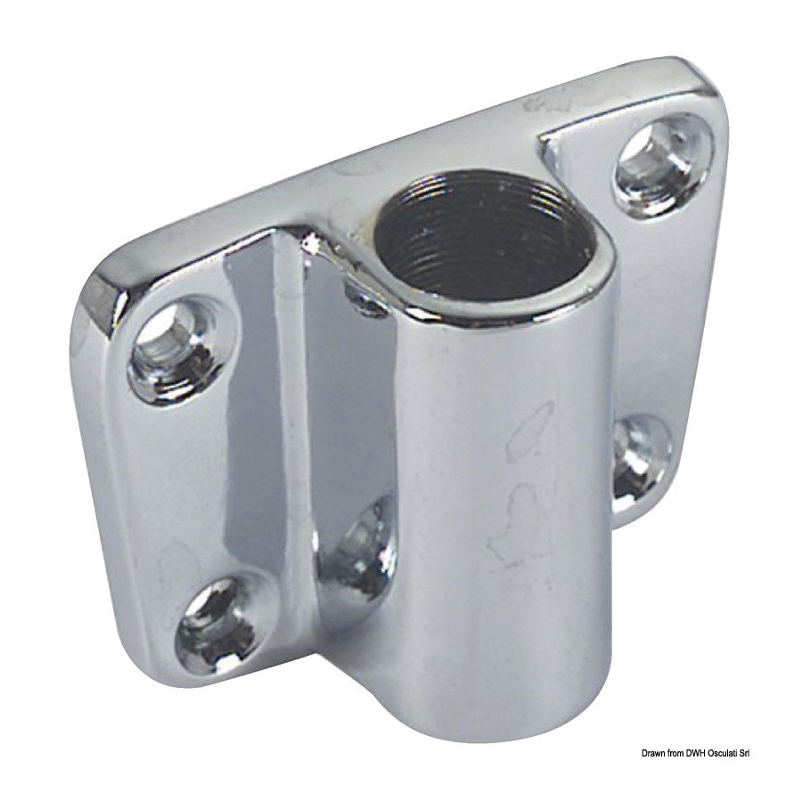 Supports latéraux pour dame de nage en laiton chromé 