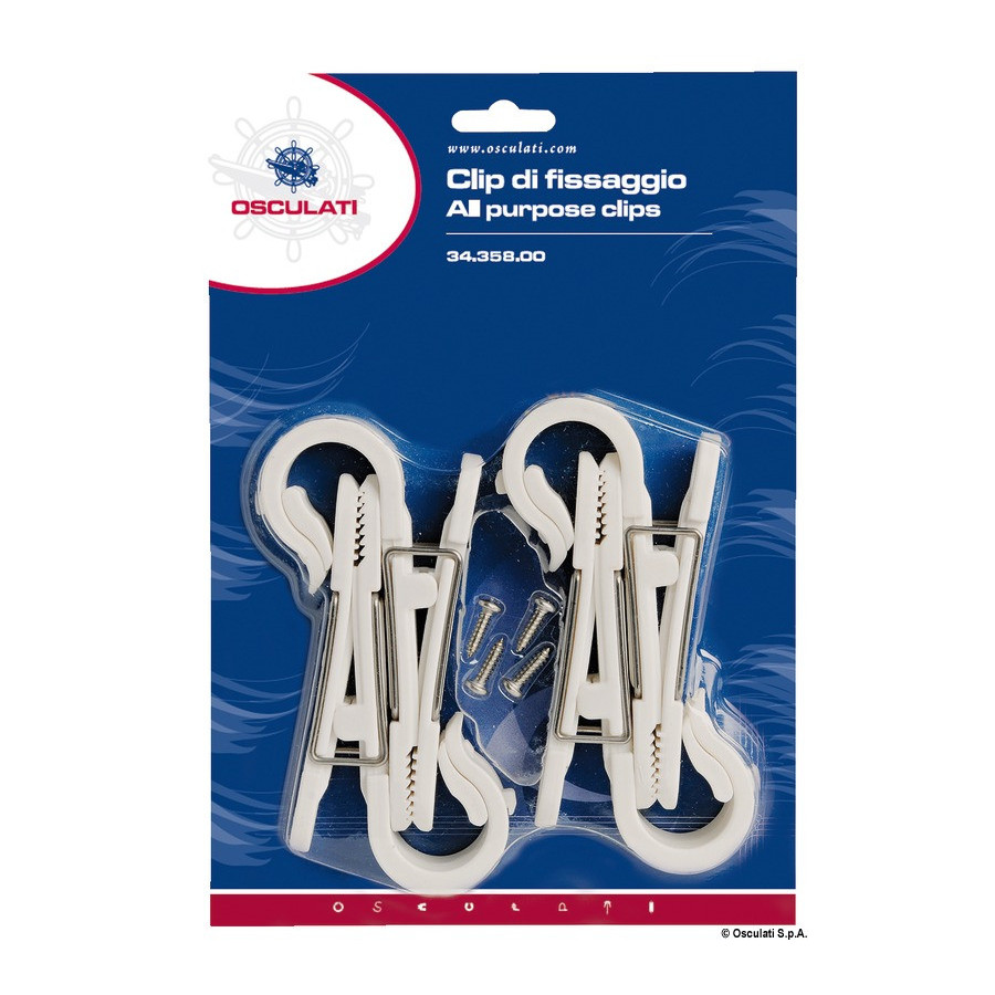 Clips de fixation pour utilisations diverses 