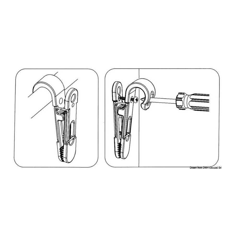 Clips de fixation pour utilisations diverses 