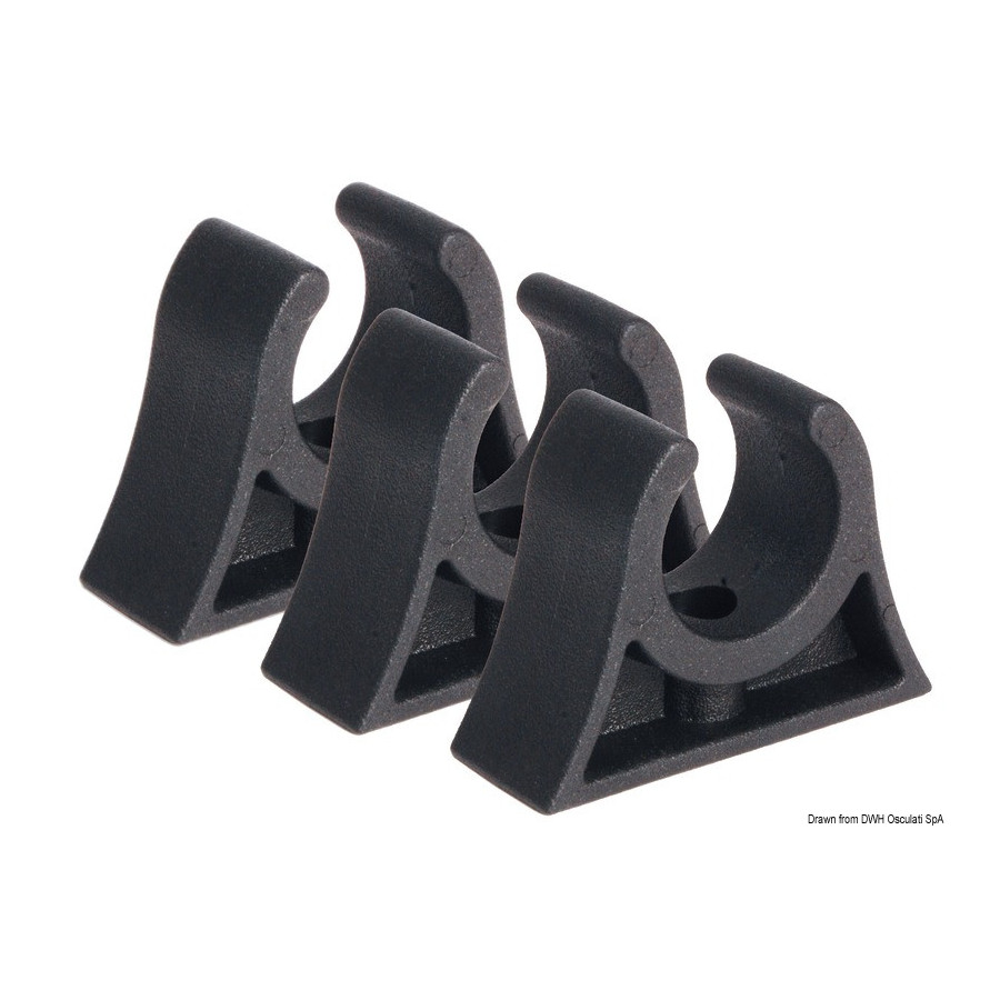 Clips pour le blocage de tubes, avirons, gaffes, cannes à pêche.. 