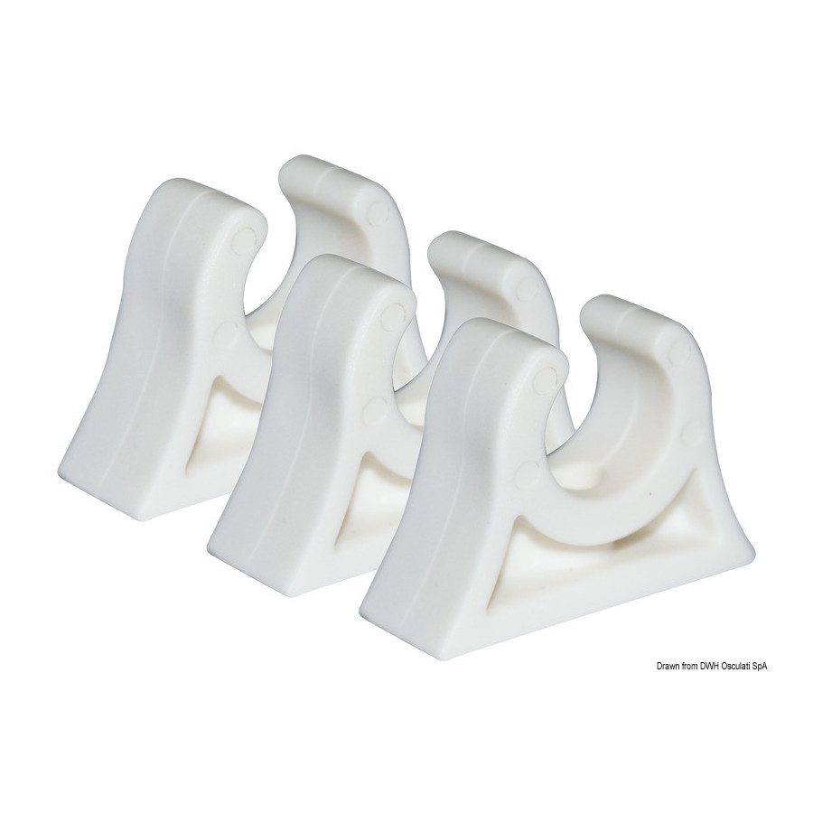 Clips pour le blocage de tubes, avirons, gaffes, cannes à pêche.. 