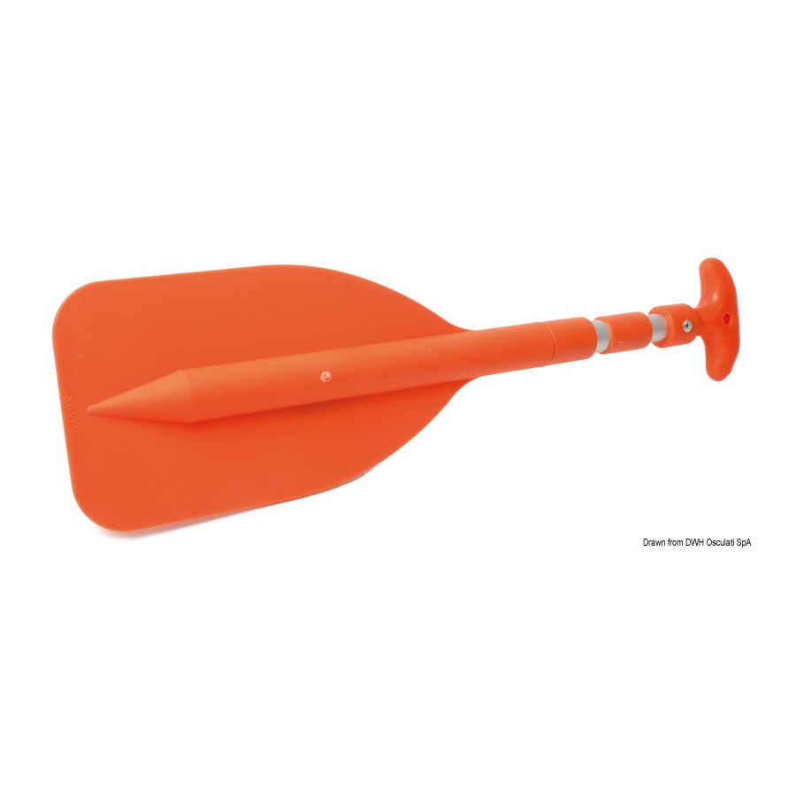 Mini pagaie tri-télescopique de secours 