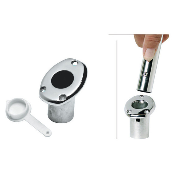 Supports encastrables pour mâts de pavillon 