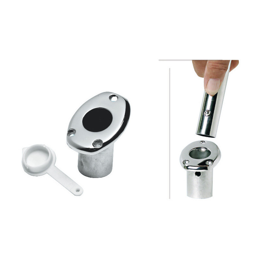 Supports encastrables pour mâts de pavillon 