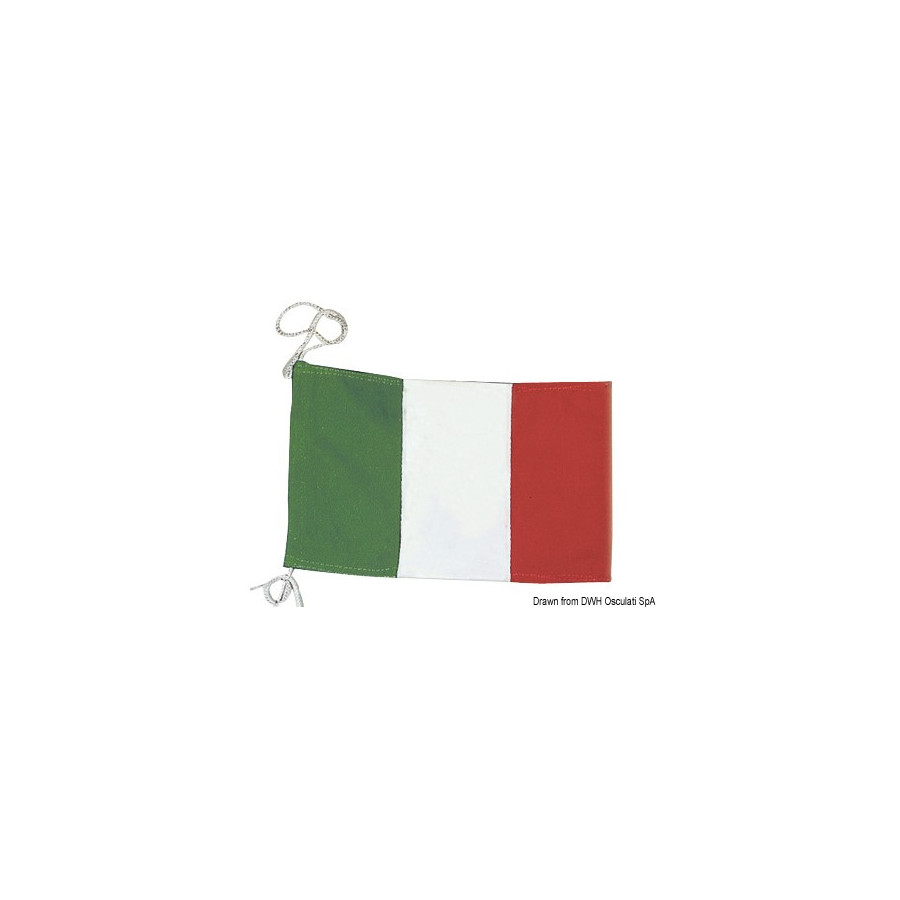 Pavillon de courtoisie italien en polyester 