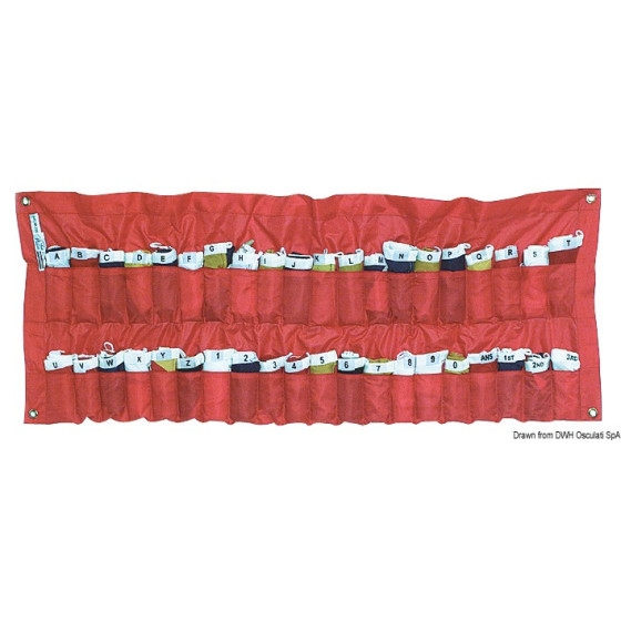 Série de 40 pavillons "Grand Pavois" avec pochette de rangement 
