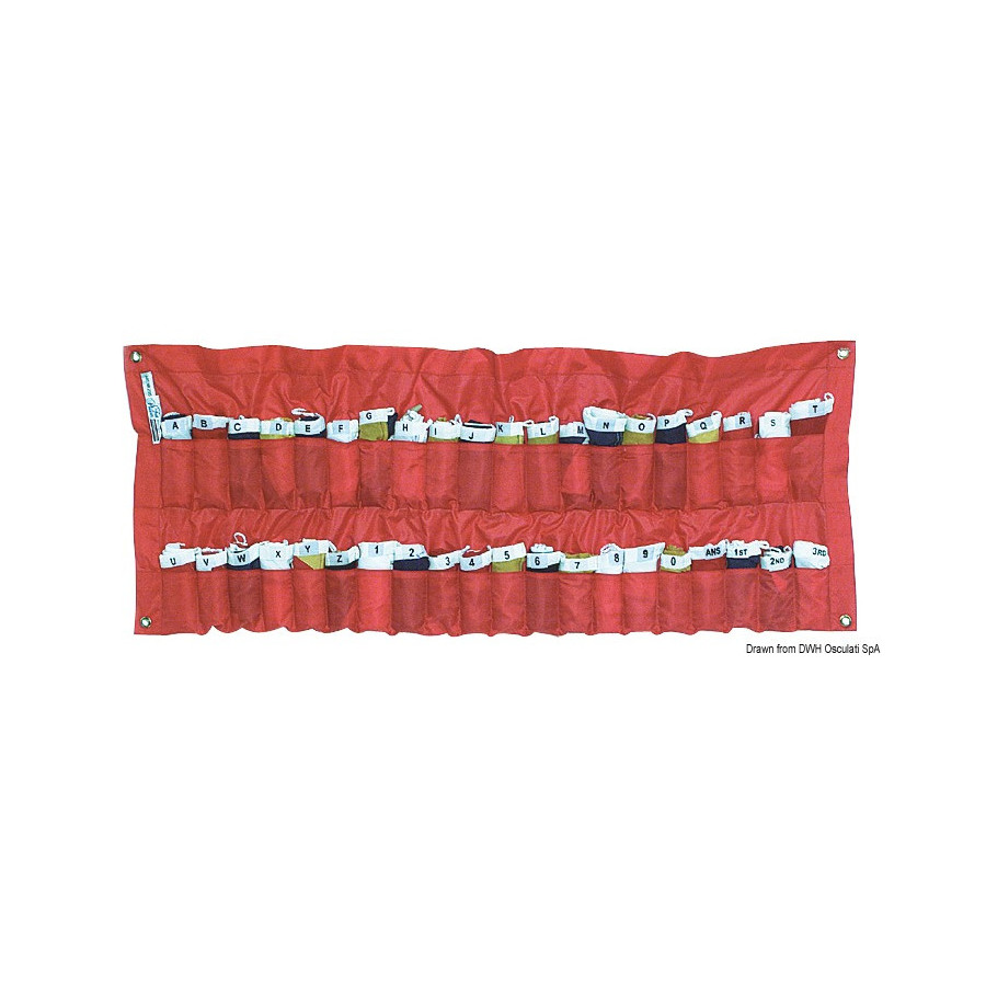 Série de 40 pavillons "Grand Pavois" avec pochette de rangement 