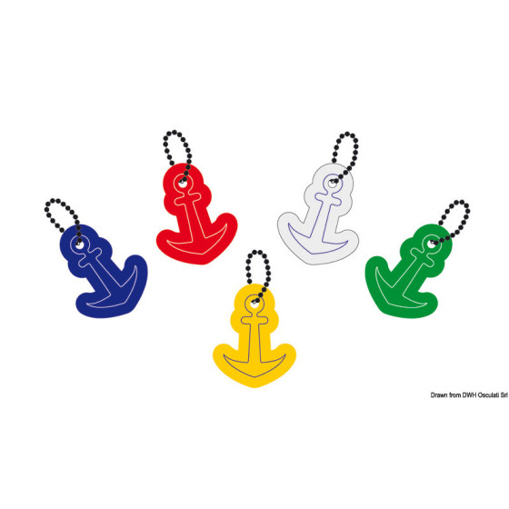 Porte-clés en mousse souple modèle Ancre 