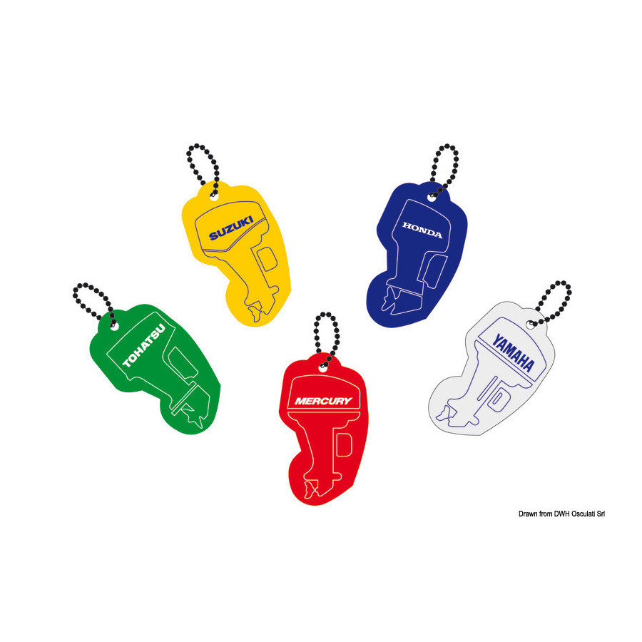 Porte-clés en mousse souple, modèle Hors-bord 