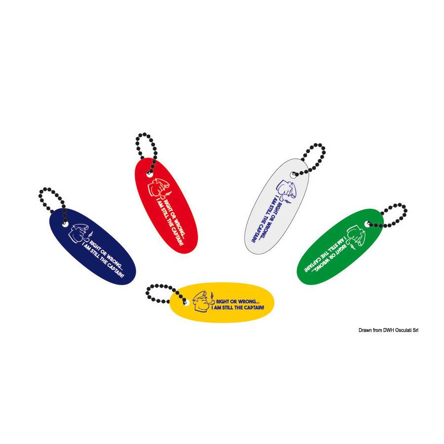 Porte-clé en caoutchouc souple flottant 