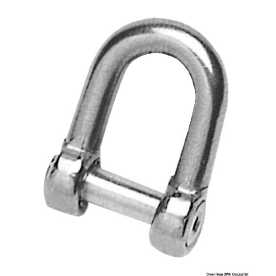 Manille lyre avec axe à six pans creux pour ancres 