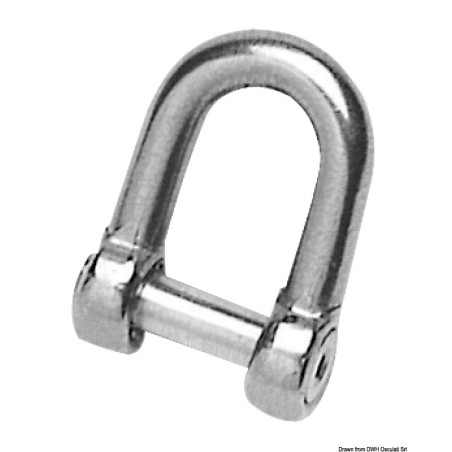 Manille lyre avec axe à six pans creux pour ancres