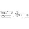 Terminal en inox AISI 316 pour câble Parafil