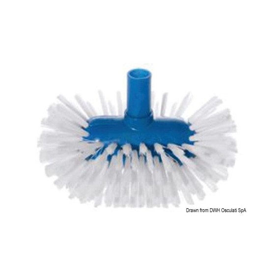 Balai-brosse oval YACHTICON avec fibre en nylon medium. 