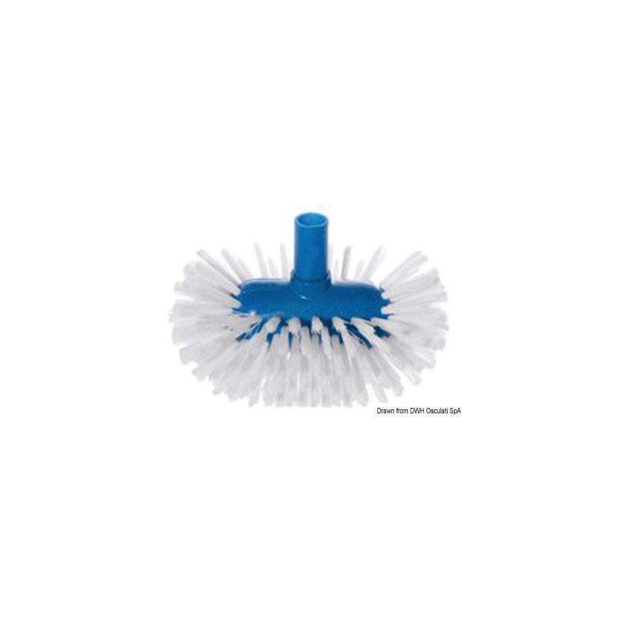 Balai-brosse oval YACHTICON avec fibre en nylon medium. 