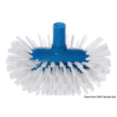 Balai-brosse oval YACHTICON avec fibre en nylon medium.