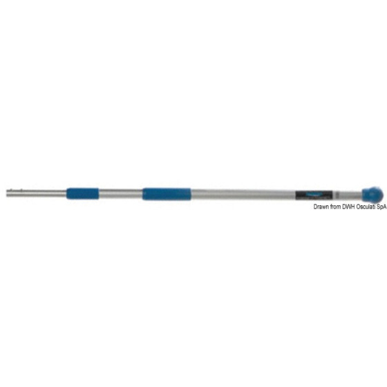 Manche télescopique YACHTICON en aluminium anodisé avec fixation QuickRelease 