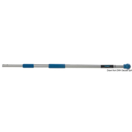 Manche télescopique YACHTICON en aluminium anodisé avec fixation QuickRelease