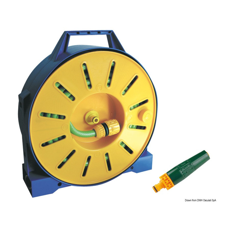 Tuyau en PVC armé sur tambour enrouleur 