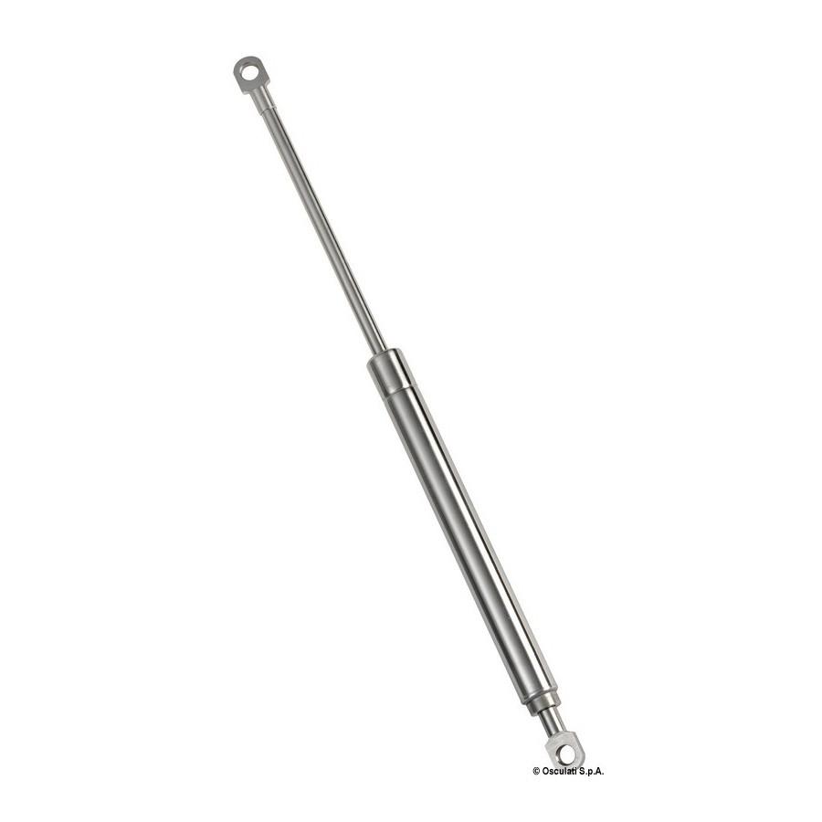 Ressort à gaz en inox œil-œil, calibrage réglable 