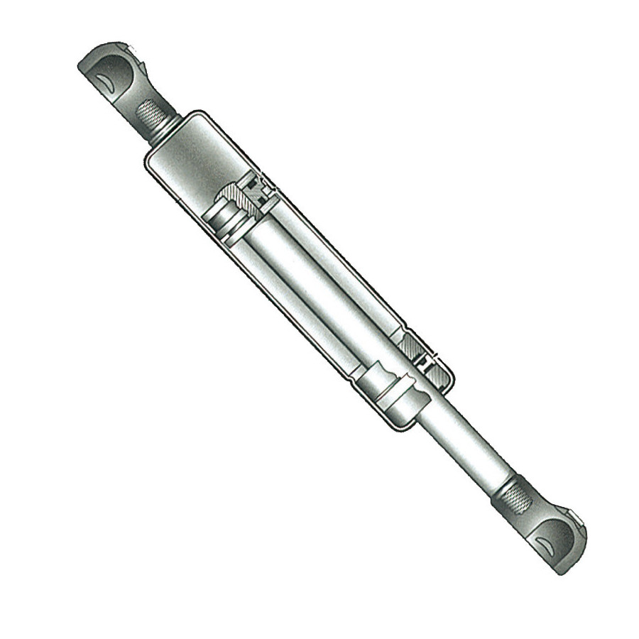 Ressorts à gaz en inox à sphère 