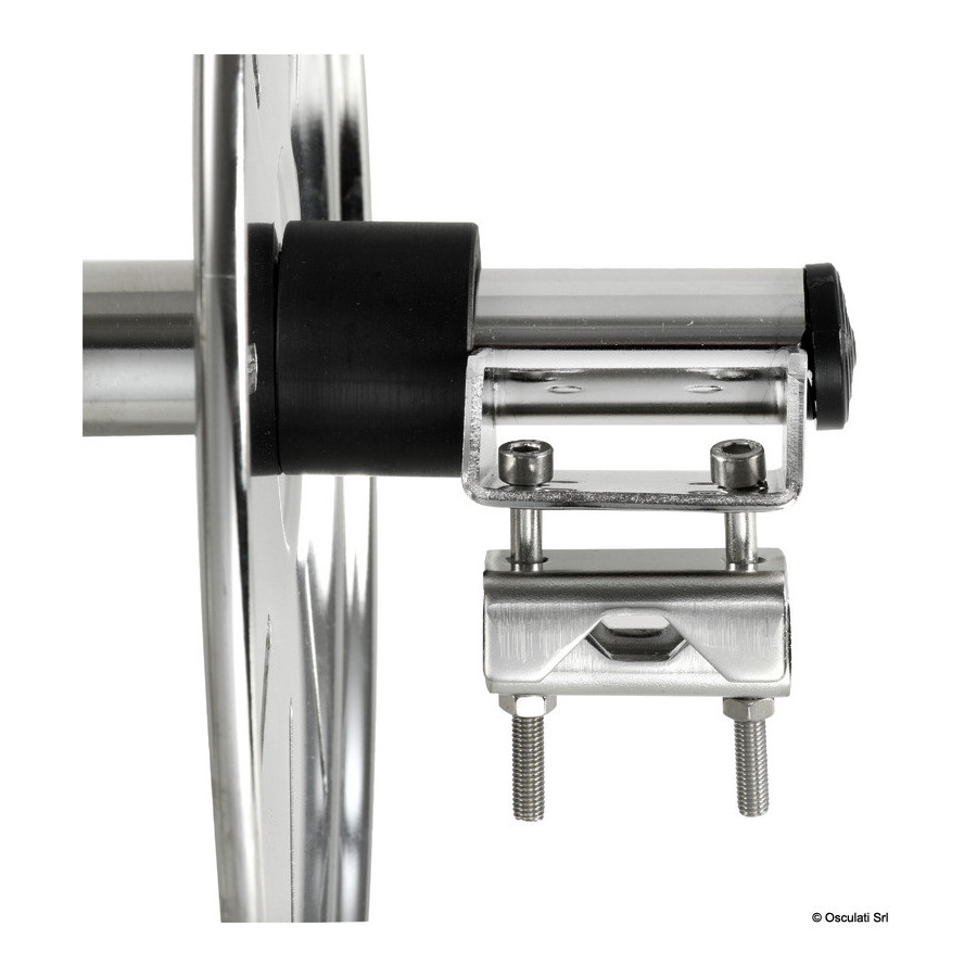 Enrouleur de cordages en inox poli 
