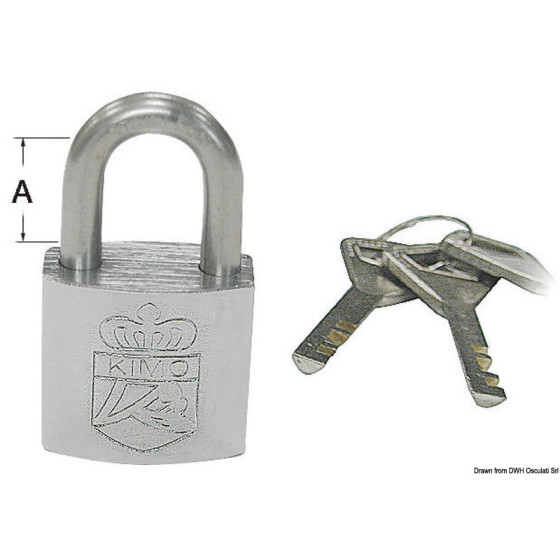 Set 4 cadenas pour l'environnement marin avec une clé seulement, système de sécurité ABLOY 