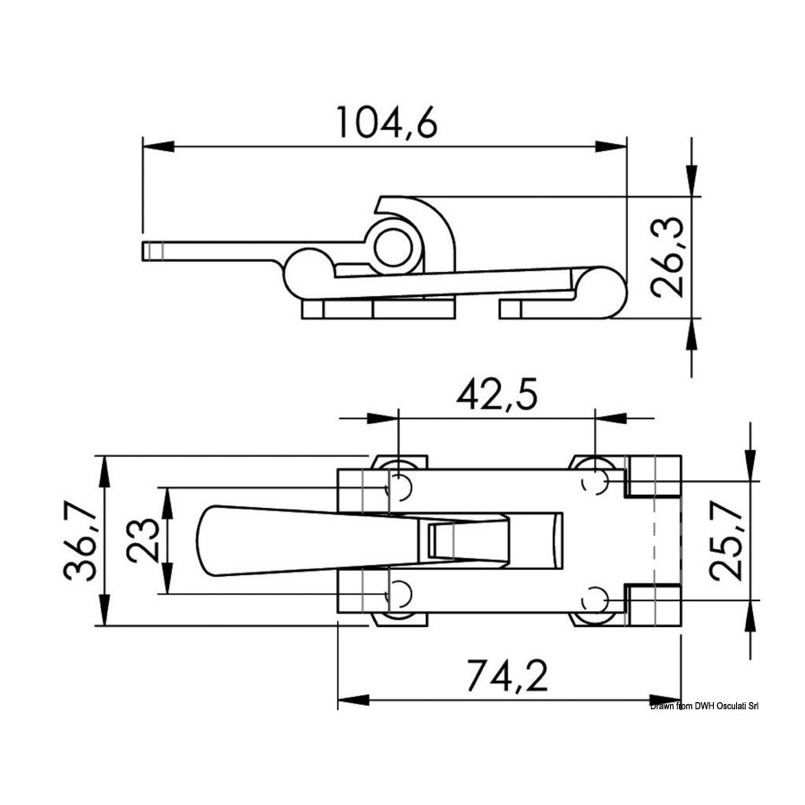 Sauterelle en inox AISI316 