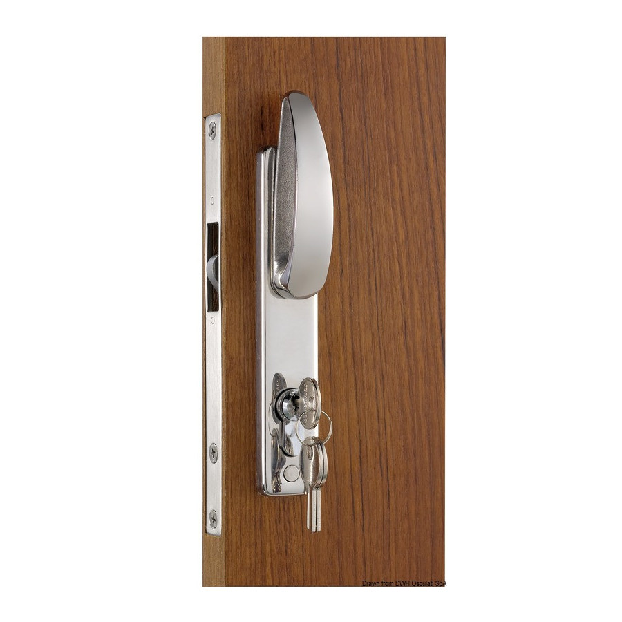 Pour portes coulissantes, avec poignée externe, clé Yale externe, blocage interne Variante ou Accessoires Réduit:portes coulissa