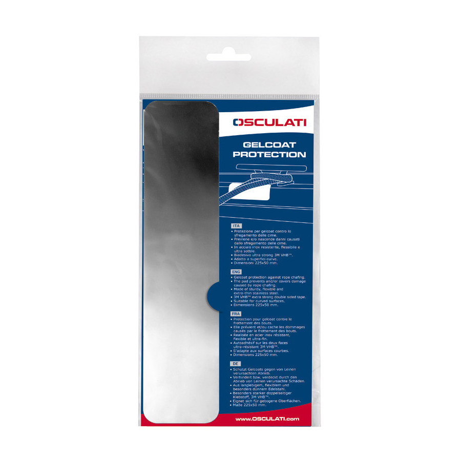 Protections adhésives anti-frottement en acier inox 