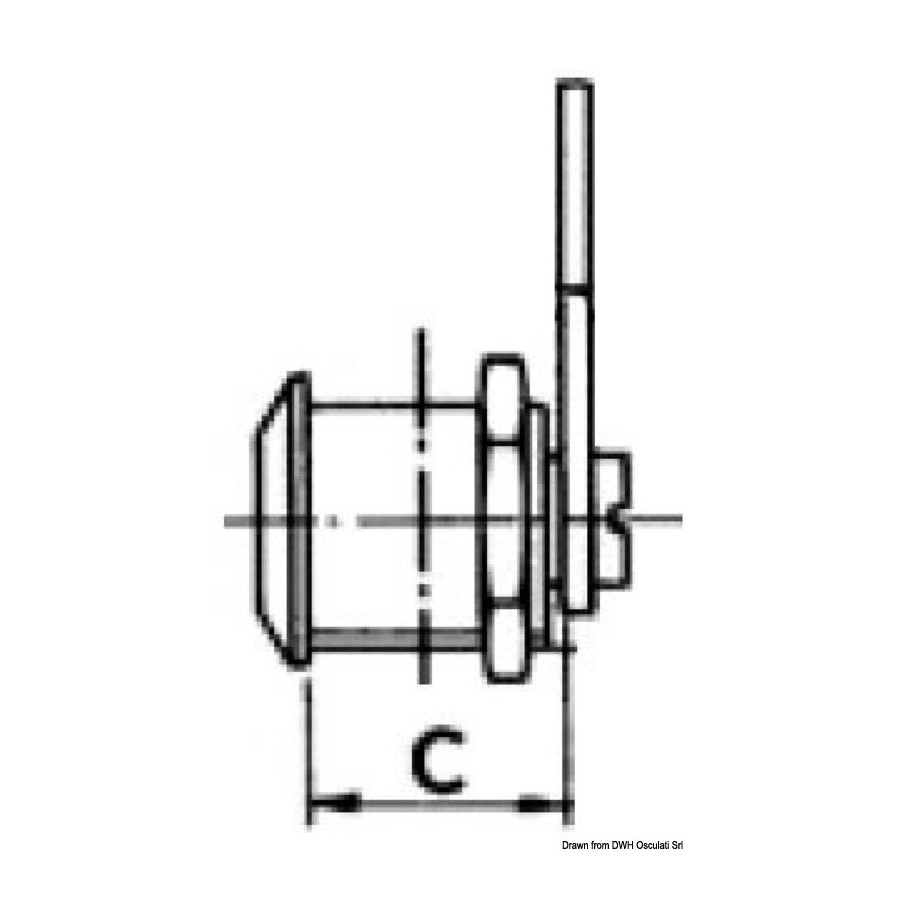Serrures cylindriques, clé YALE 