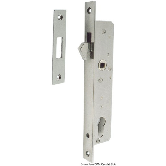 Serrures inox pour portes coulissantes 