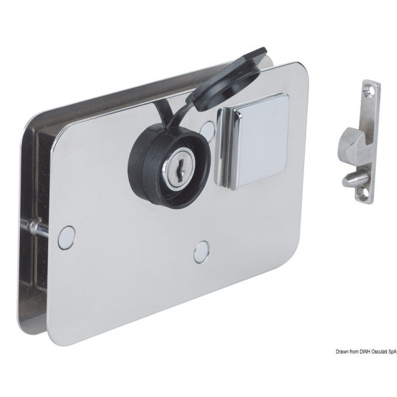 Serrure pour portes coulissantes universelle D/G 