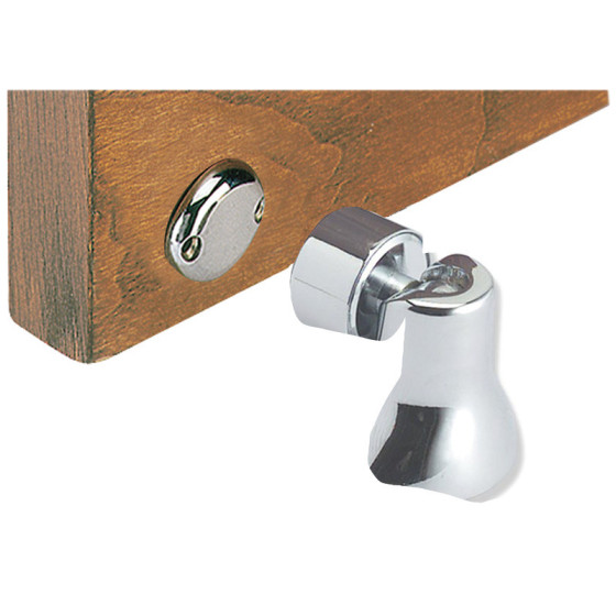 Bloque-portes magnétique orientable Variante ou Accessoires Réduit:laiton chromé *38.155.00*