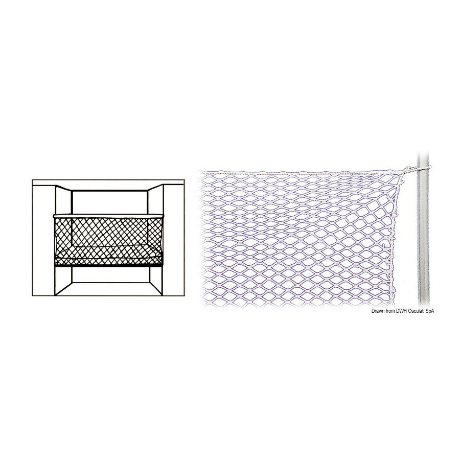 Filet de protection pour bannettes en nylon 