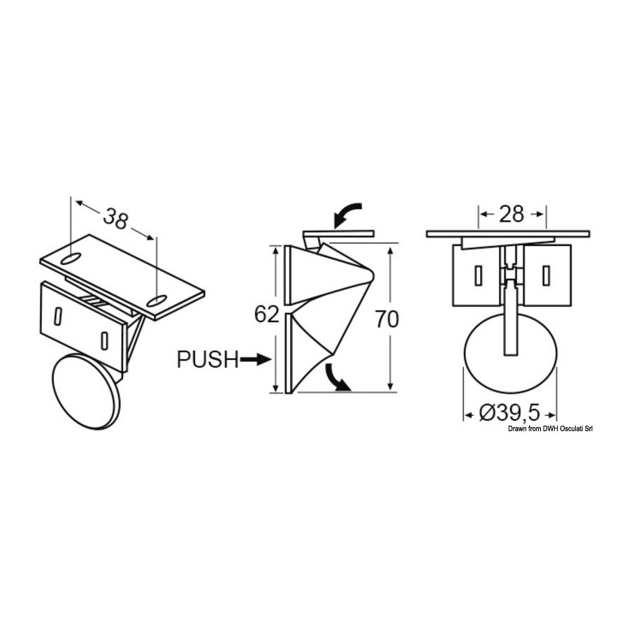 Fermeture pour portes escamotables 