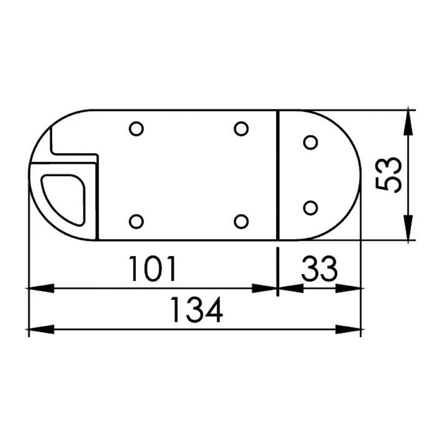 Bloque-portes à ressort en inox 