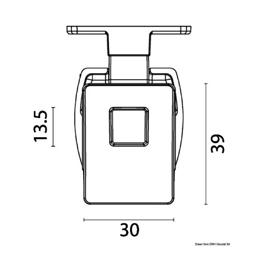 Bouton en laiton avec serrure 
