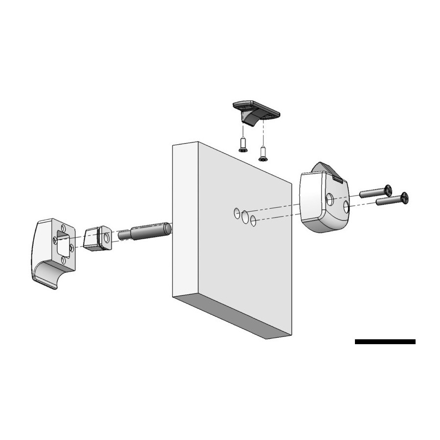 Bouton en laiton avec serrure 
