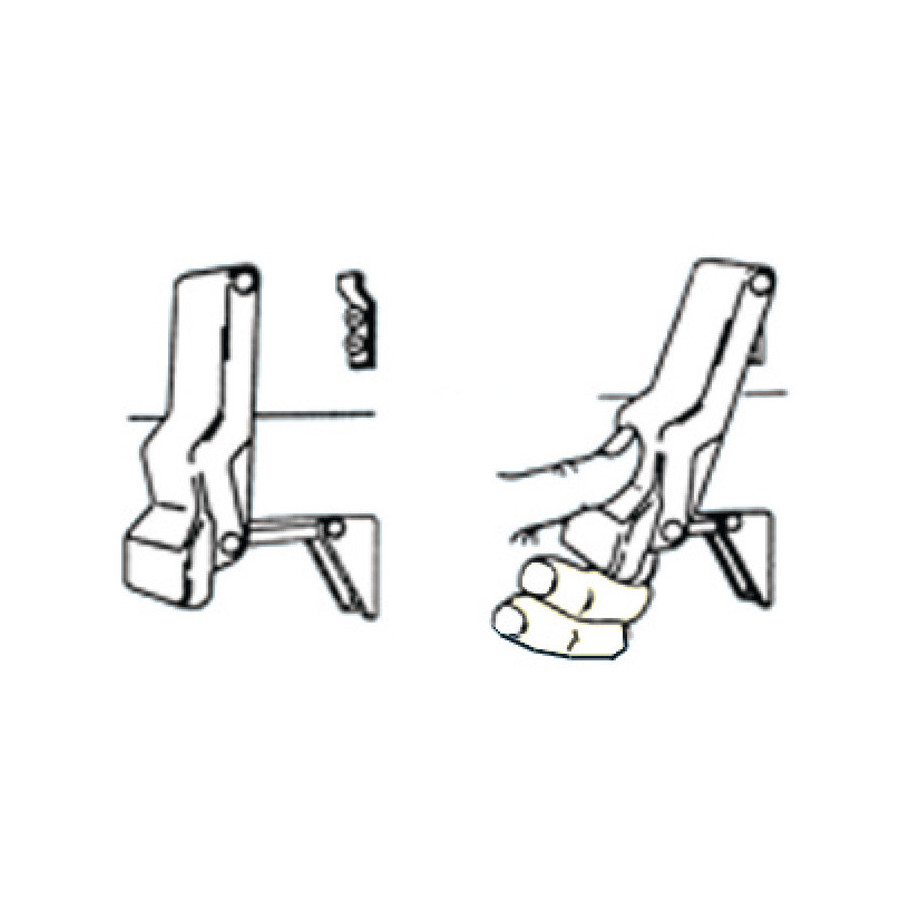 Fermeture anti-vibration pour coquerons 