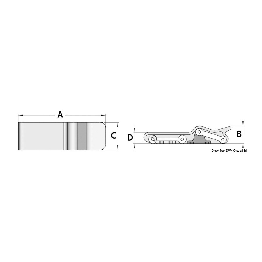 Fermeture anti-vibration pour coquerons, couverture en acier 