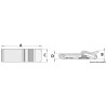 Fermeture anti-vibration pour coquerons, couverture en acier