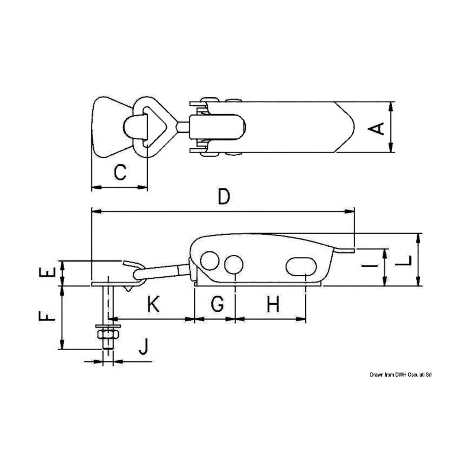Fermeture à levier élastique 