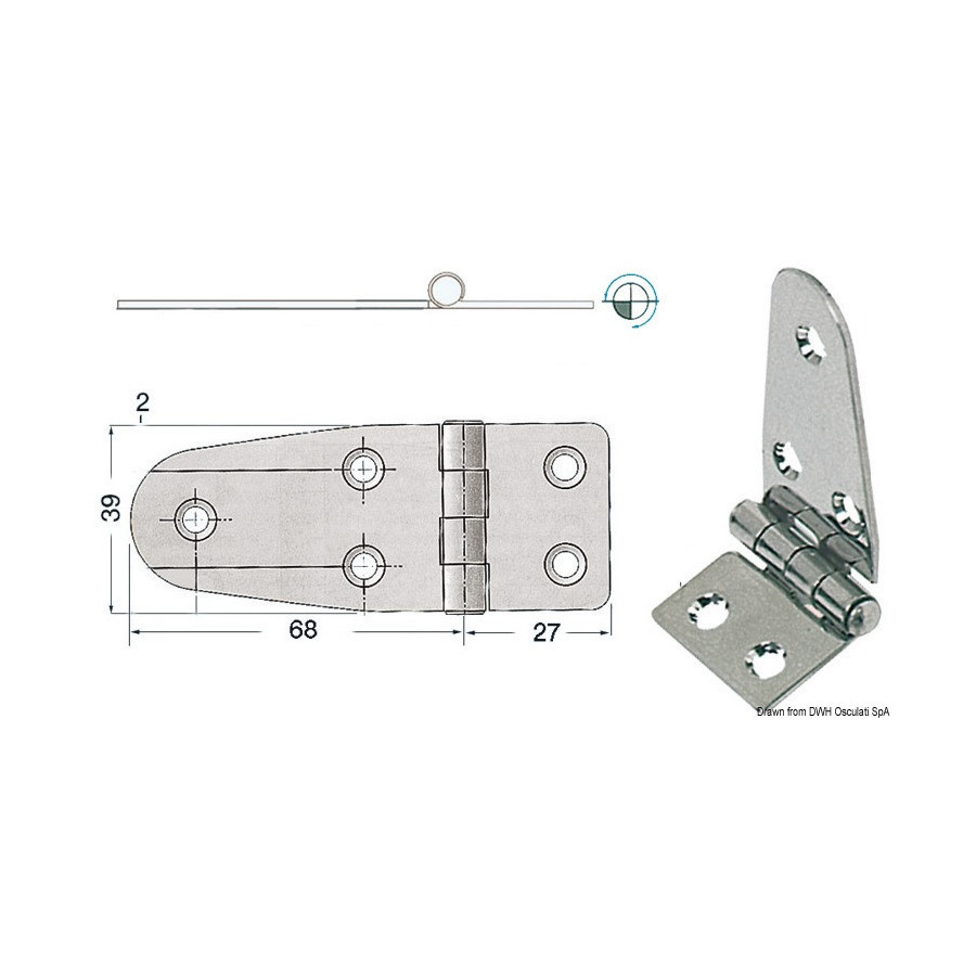 Charnières 2 mm 