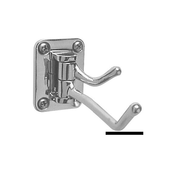 Portemanteau moulé en inox AISI 316 poli 