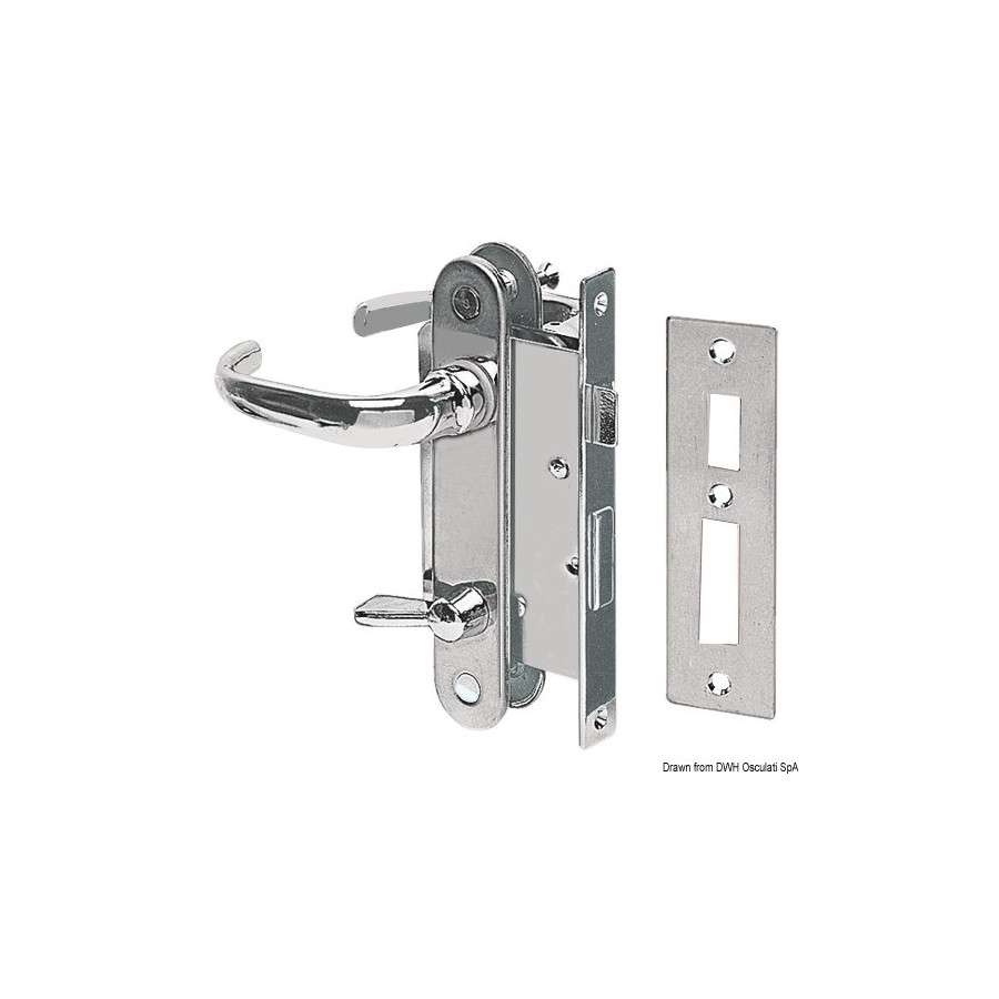 Serrure pour toilettes avec sécurité de l’intérieur 