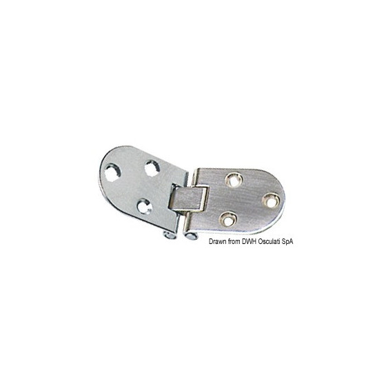 Charnières à retournement 2 mm Variante ou Accessoires Réduit:retournemenr 2 mm 84x30 mm *38.440.06* Qté : 2