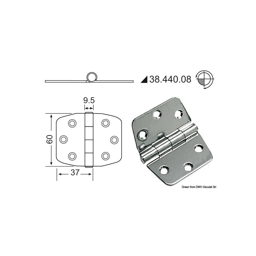 Charnières 2 mm 