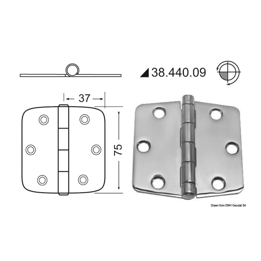 Charnières 2 mm 