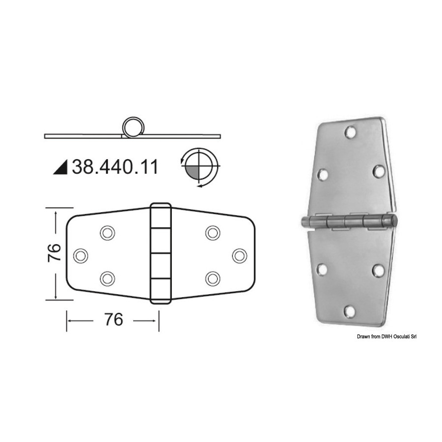 Charnières 2 mm 